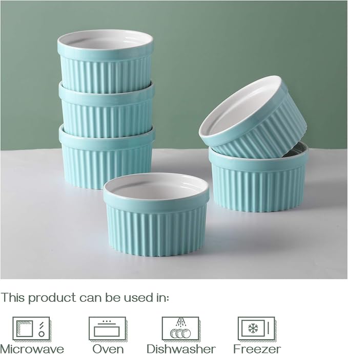 DOWAN 10 oz Porcelain Ramekins - Image 6