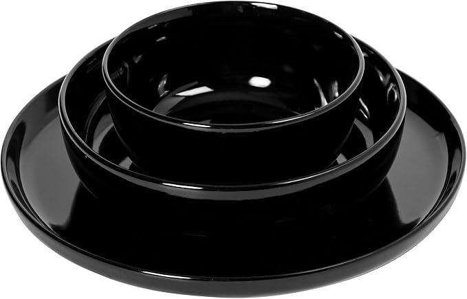 Gibson Home Oslo 12-Piece Porcelain Chip and Scratch Resistant Dinnerware Set - Image 5
