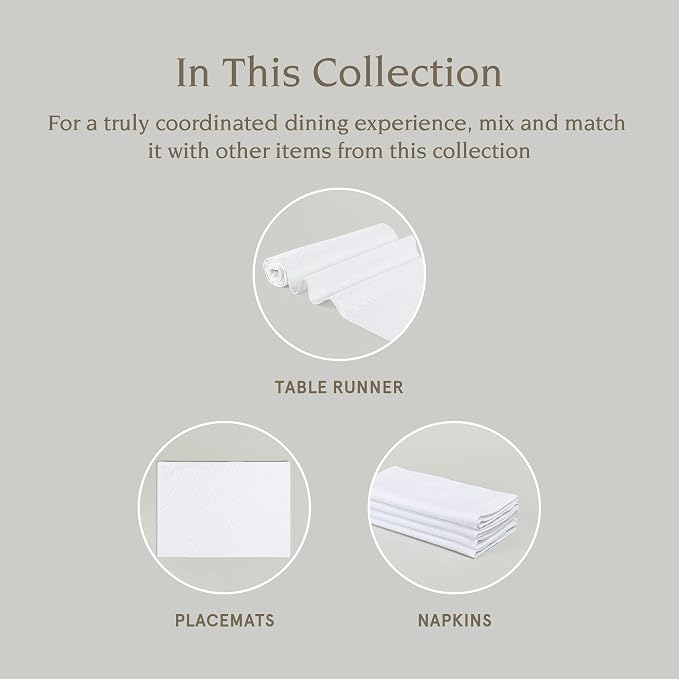 Over&Back 18x90 Woven Chambray Cotton Table Runner - Image 4