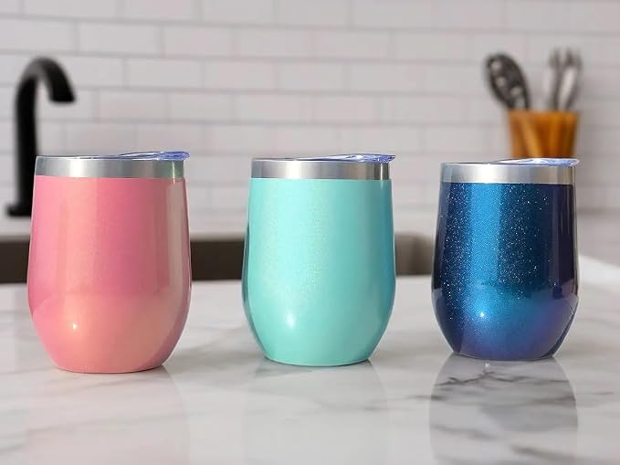 CHILLOUT LIFE 12 oz Stainless Steel Wine Tumbler - Image 6