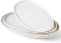 Ceramic Serving Platter Set of 3, Oval Serving Plates and Dishes | by TheTerra
