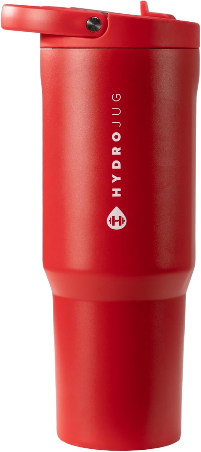 HydroJug Sport 32 oz Insulated Stainless Steel Water Bottle, Alumni Red by Hydrojug