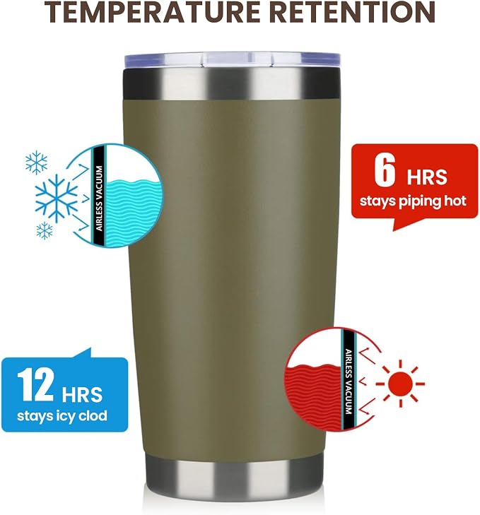 MEWAY 20oz Tumbler 12 Pack Double Wall Vacuum Insulated Travel Mug Bulk - Image 6