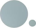 Set of 8 Faux Leather Round Placemats and Coasters, Coffee Mats Kitchen Table by JOVONO
