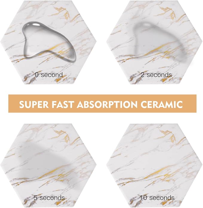 Marble Coasters for Drinks Absorbent - Image 6