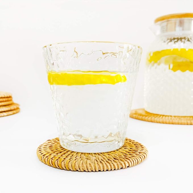 Set of 4 Rattan Braided Coasters - Image 5