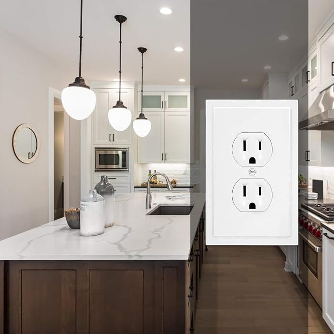 Modern Edge Decorative Wall Plate Switch Plate Outlet Cover, Durable Solid Zinc - Image 5