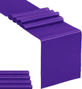 5-Pack Satin Table Runner Purple 12 x 108 inches Long, Table Runners by Hahuho