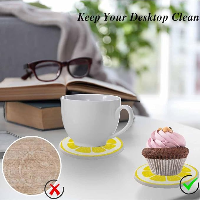 Lemon Slice Style Citrus Fresh Fruit Juice Organic Summer Absorbent Drink - Image 5