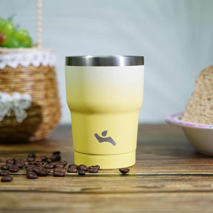 Konokyo 10 oz Tumbler with Handle and Straw, Insulated Travel Mug | Cherry; - Image 6