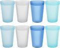 Blwan 8-Pack Small 8.5oz Plastic Cups, BPA-Free Reusable Juice Cups, Microwave by Unknown