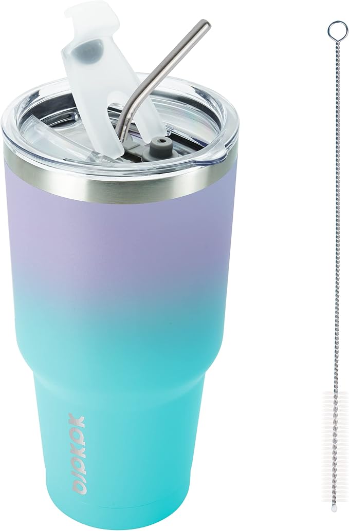 BJPKPK 30 oz Tumbler with Lid and Straw, Insulated Stainless Steel Cup | Double by BJPKPK