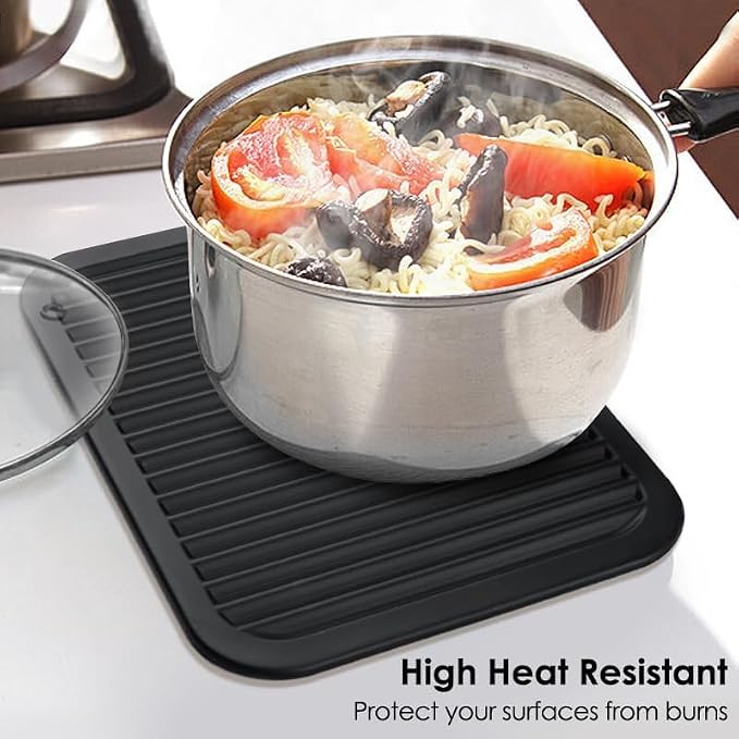 Silicone Trivets for Hot Pots and Pans, 4 Pack Heat Resistant Pot Holders for - Image 6