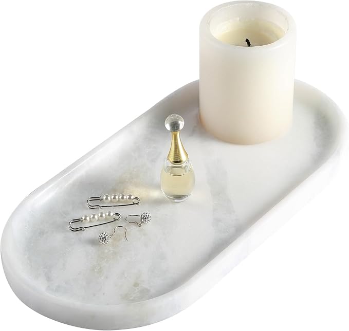 African Natural Marble Decorative Tray, Catchall Tray by Koville