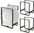 Plate Holder Organizer Metal Upright Dish Drying Racks | 3 Pcs 2 Sizes Black by Odowalker