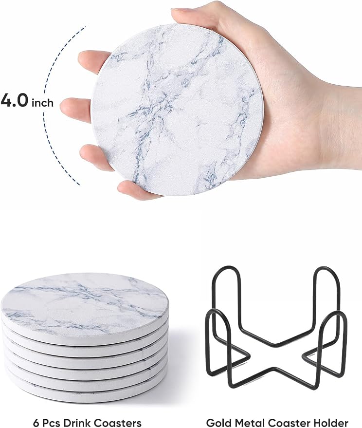 LIFVER Coasters for Drinks, Housewarming Gifts for Home Decor, Suitable for - Image 6