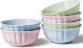 HOMBENE Color Mixing Porcelain Fruit Bowls, 4.7 Inch Serving Bowls, Ice Cream by HOMBENE