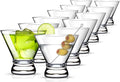 Martini Glasses Set of 12, 8oz Coupe Cocktail Glasses by LUNAMANTHA
