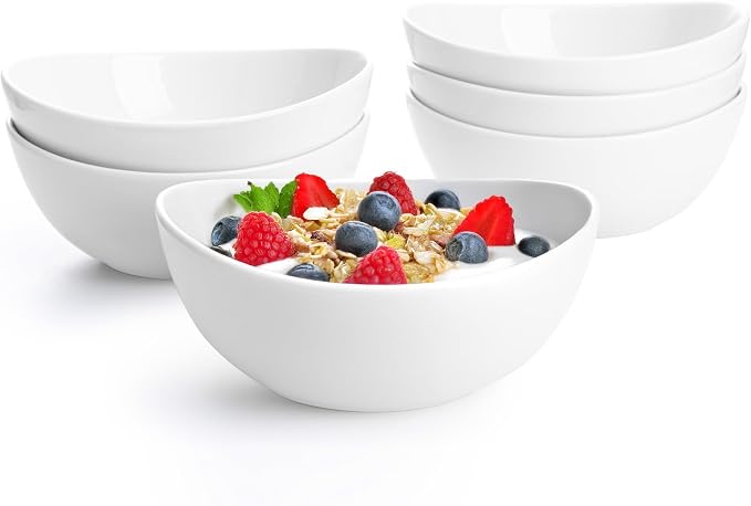 Sweese 18 oz Medium White Porcelain Bowls by Sweese