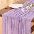 Cheesecloth Table Runner Summer Boho Wedding Birthday Party Home Decor | Lilac by Socomi