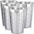 Beasea 15oz Stainless Steel Cups, 4 Pack Double Wall Metal Stackable Insulated by Beasea