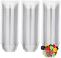 MOACOCK 100 Pack Small Clear Plastic Bowls, 8oz Hard Disposable Salad Bowls by MOACOCK