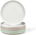LIANYU Stoneware Salad Dinner Plates Set of 6, 7.75 Inch Porcelain Dinner Plate by LIANYU