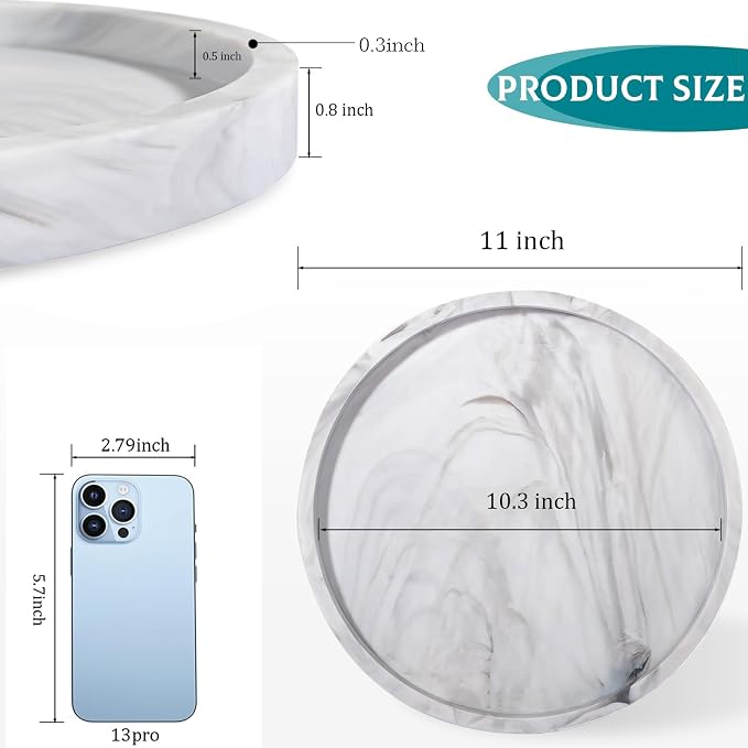 Silicone Bathroom Tray Coffee Table Decor Perfume Organizer, Waterproof - Image 6