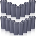 Domensi 15 Pack Reusable Plastic Coffee Cups by Domensi