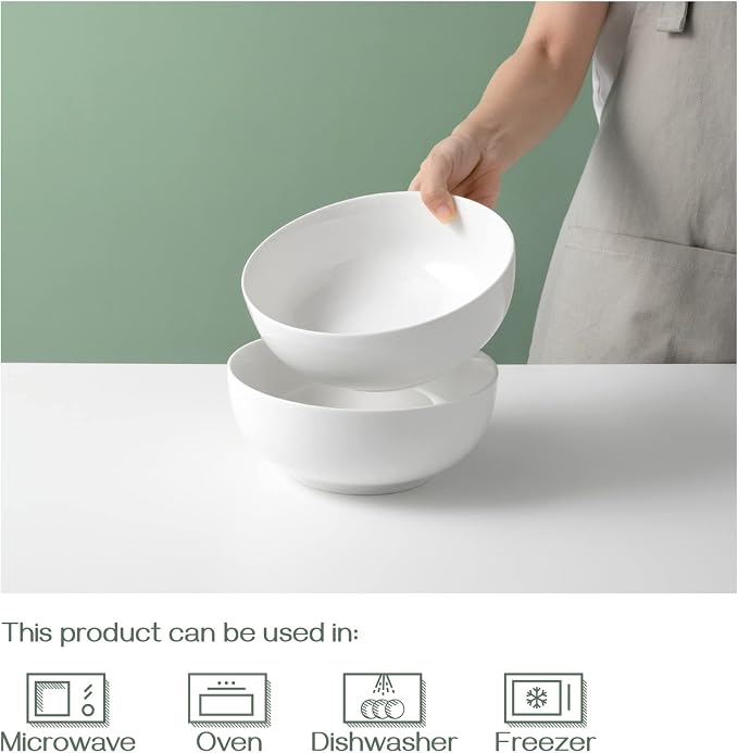 DOWAN Salad Bowls, Large Pho Bowls, Side Dishes, Kitchen Decor, Microwave & - Image 3