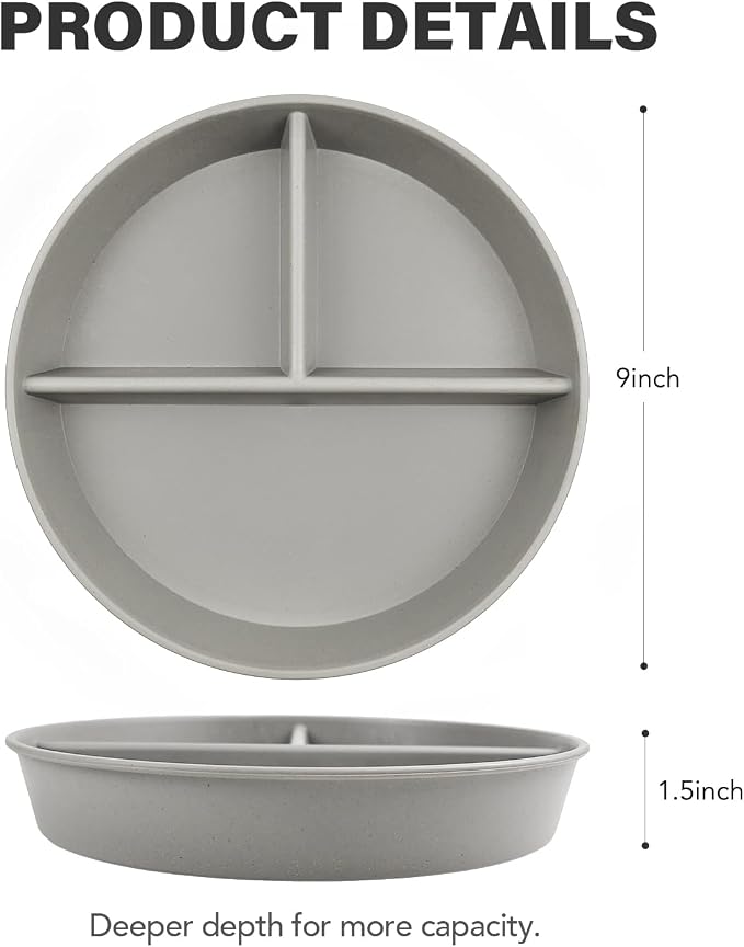 9 Inch 4PCS Divided Plates - Image 2