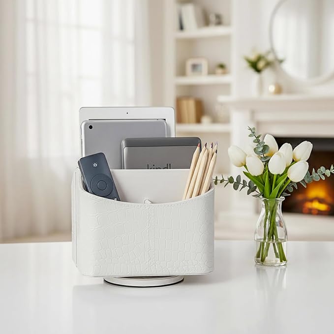 UnionBasic Rotating Desk Organizer, 360 Desk Spinning Caddy, Desktop TV - Image 3