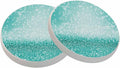 Teal Sparkle Coasters for Drinks Turquoise Green Glitter Bling Absorbent by oFloral