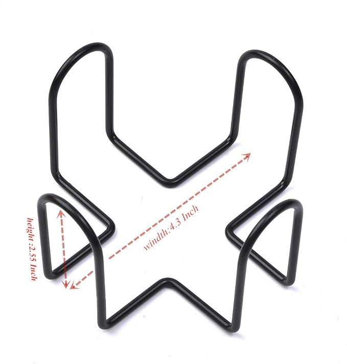 Coaster Holder 4.3 Inch Black Iron Metal Holder Storage Caddy - Image 3