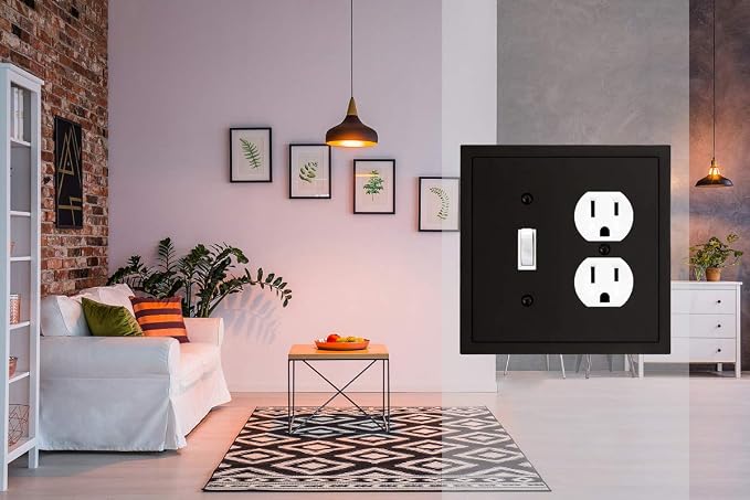 Modern Edge Decorative Wall Plate Switch Plate Outlet Cover, Durable Solid Zinc - Image 5