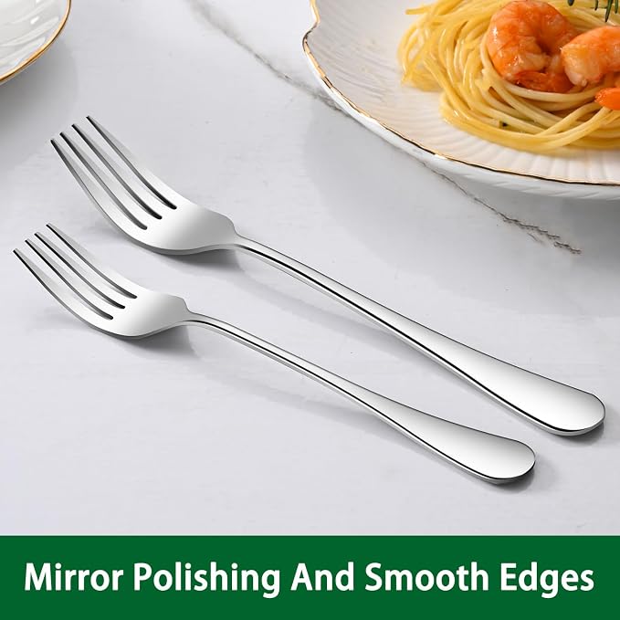 16-Piece 8 Inches Dinner Forks Set, Durable Stainless Steel Table Forks - Image 4