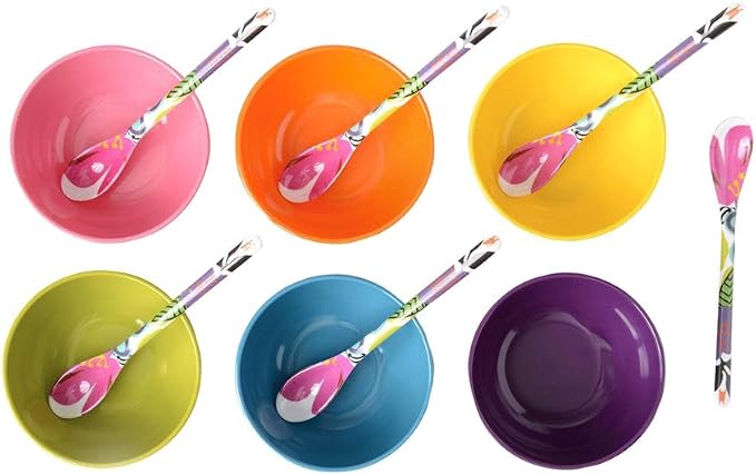 French Bull Melamine Mini Bowls, 6-Piece Set, Small Serving Bowl – Snack - Image 5