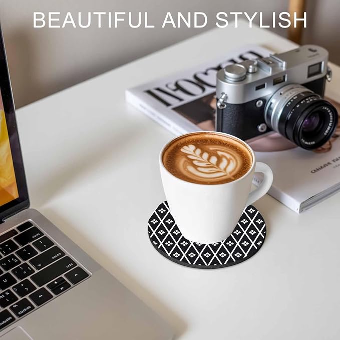 Minimalist Art Coasters Set of 4, Absorbent Coasters - Image 7