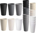HEYCOME 24 Pcs Unbreakable Plastic Cups Set, 20 oz Reusable Plastic Cups by StayHealthyStayHappy