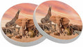 Safari African Animals Coasters by oFloral