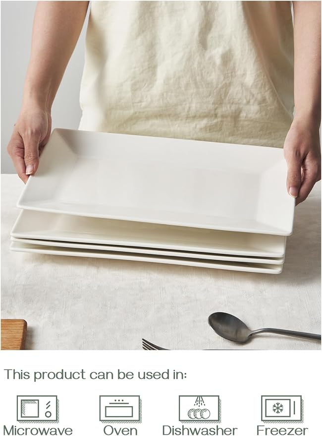 DOWAN 14" Serving Trays, Serving Platters, Ceramic Serving Platters and Trays - Image 7