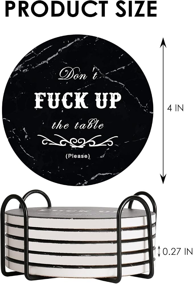 wonlex Ceramic Coasters Absorbent - Image 7