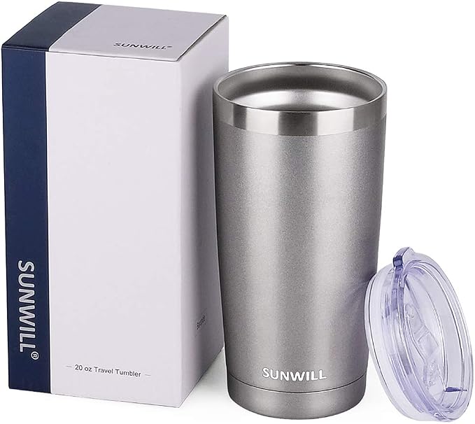 SUNWILL Travel Coffee Tumbler 20 oz, Insulated Mug - Image 5