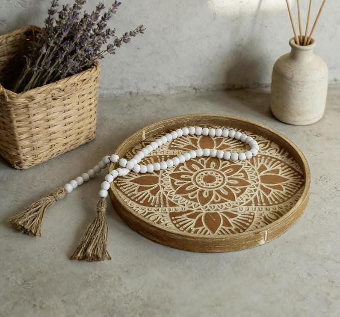 Hanobe 2Pcs Round Decorative Trays - Image 4