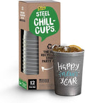 Steel Chill Cups 16 oz. Reusable Party Cups, Happy New Year, 100% recyclable by SteelChillCups