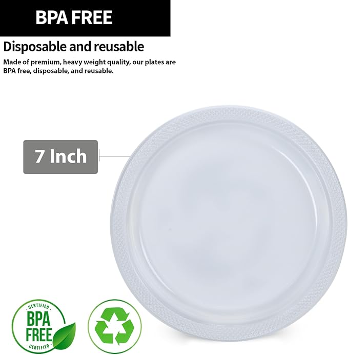 Hanna K. Signature Clear Plastic Plates 7 Inch - Image 2