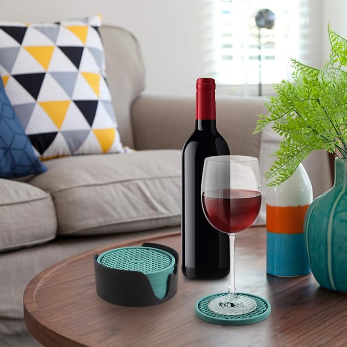 ME.FAN Silicone Coasters Thickened Drink Coasters - Image 7