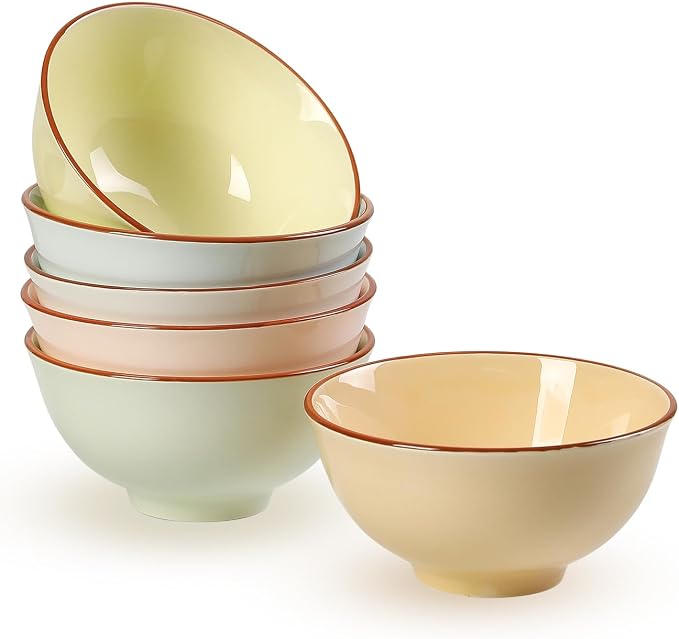 Ceramic Dessert Bowl Set of 6 by AHX