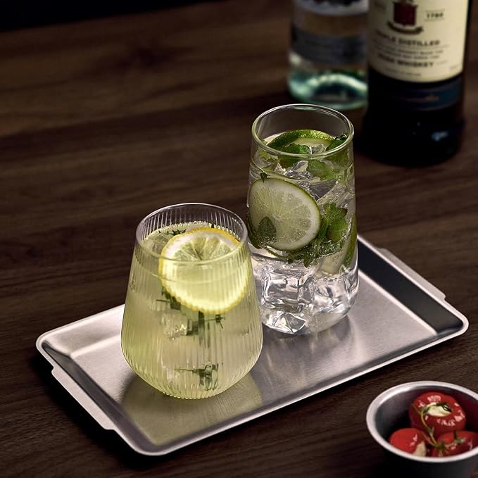 Wagensteiger SUS304 Stainless Steel Serving Platters, Rectangle Metal Dinner - Image 4