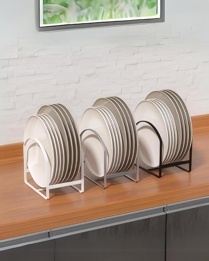 4 Pack Kitchen Plate Holder Organizer - Image 9